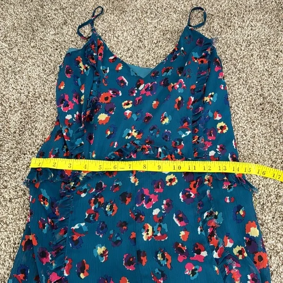 JASON WU COLLECTIVE Women's Blue Leopard Midi Dress Size 2 - Picture 9 of 12